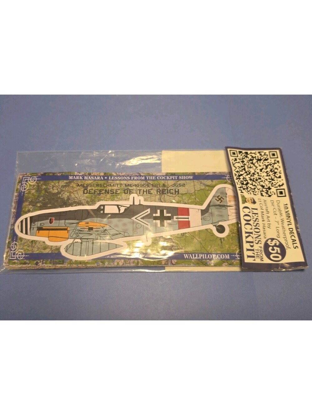 10 Vinyl Decals Die-Cut 7"  Military Planes